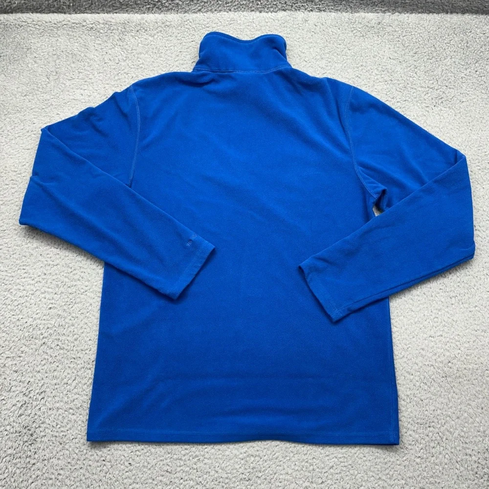The North Face ALDO Mens Small Blue 1/4 Zip L/S Polyester Fleece Pullover TKA100